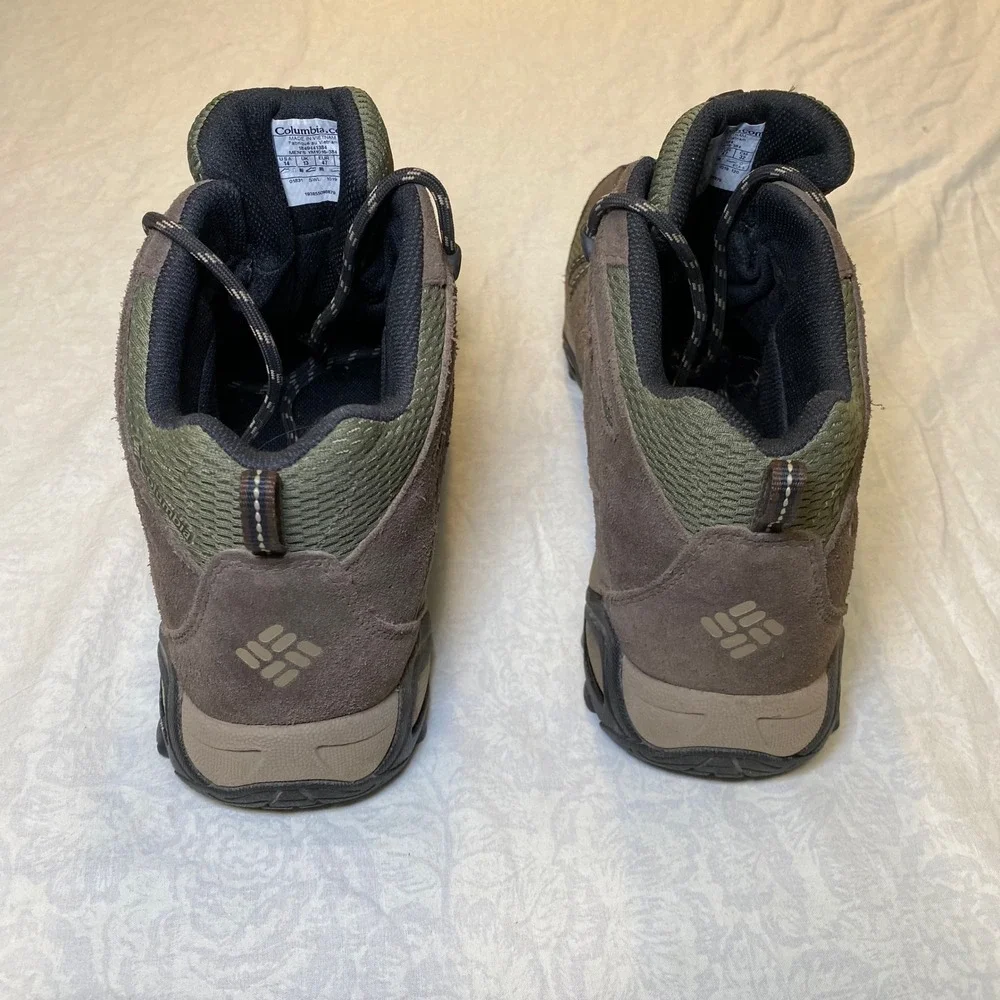 Columbia Charter Oak Mid Waterproof Hiking Boots Mens 14 Brown YM1016-384‎
